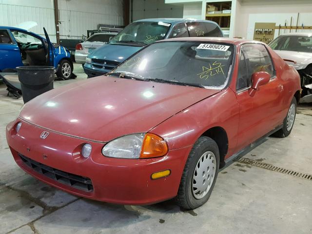 JHMEG124XRS005214 - 1994 HONDA CIVIC DEL RED photo 2