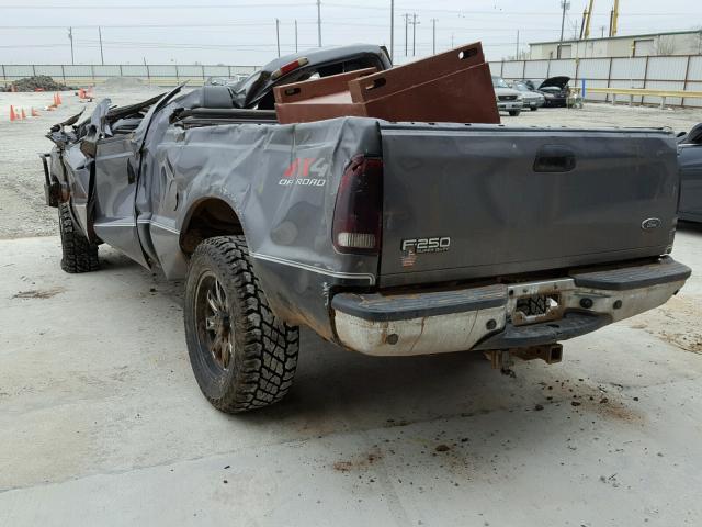 1FTNW21P94EB50208 - 2004 FORD F250 SUPER GRAY photo 3