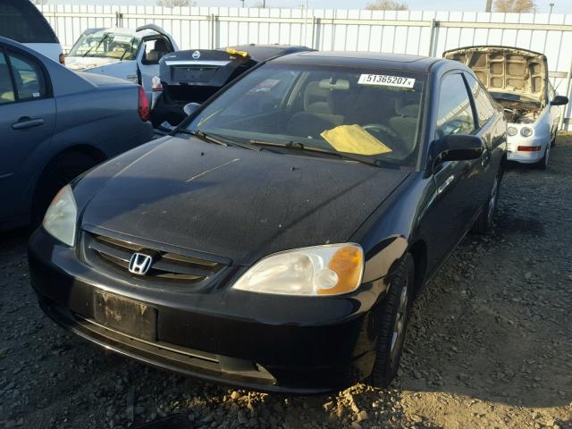 1HGEM22933L021530 - 2003 HONDA CIVIC EX BLACK photo 2