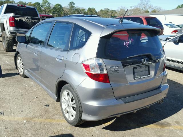 JHMGE8H65AC030522 - 2010 HONDA FIT SPORT SILVER photo 3