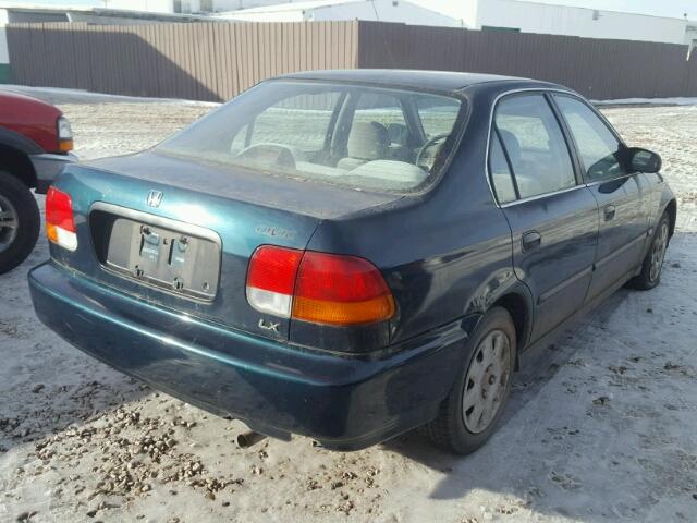 1HGEJ6674WL038575 - 1998 HONDA CIVIC LX GREEN photo 4