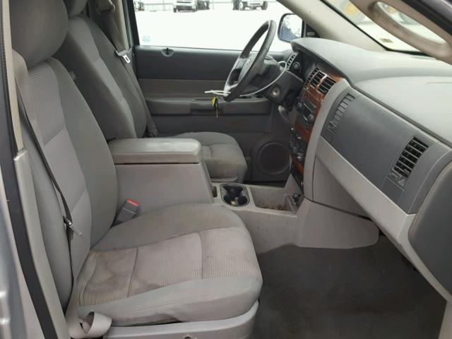 1D8HB48P57F547926 - 2007 DODGE DURANGO SL GRAY photo 5