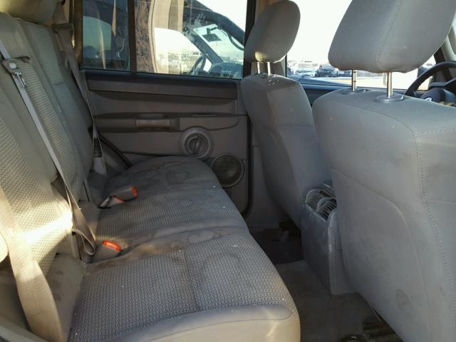 1J8HG48K47C690722 - 2007 JEEP COMMANDER GRAY photo 6