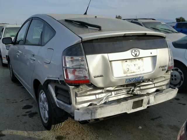 JTDKB20U940089302 - 2004 TOYOTA PRIUS SILVER photo 3