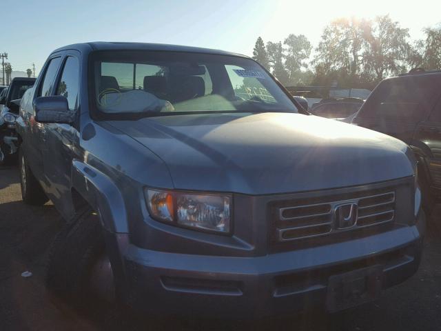 2HJYK16566H522072 - 2006 HONDA RIDGELINE BLUE photo 1