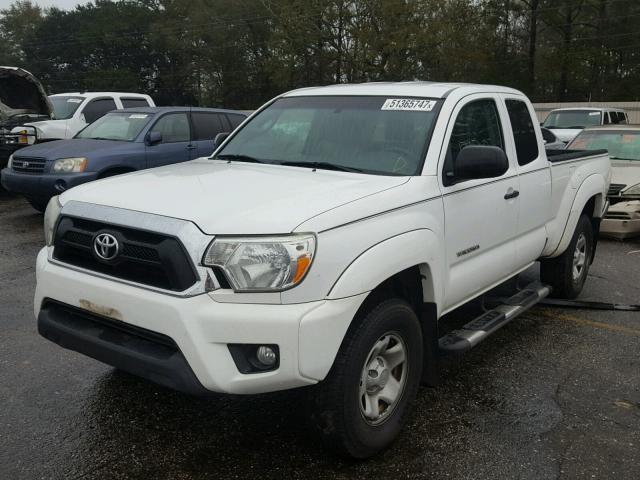 5TFTU4GNXCX016342 - 2012 TOYOTA TACOMA PRE WHITE photo 2