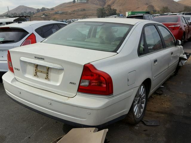 YV1TH592X61436939 - 2006 VOLVO S80 2.5T WHITE photo 4