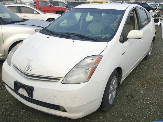 JTDKB20U097849938 - 2009 TOYOTA PRIUS WHITE photo 2