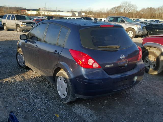 3N1BC13E27L397112 - 2007 NISSAN VERSA S BLUE photo 3