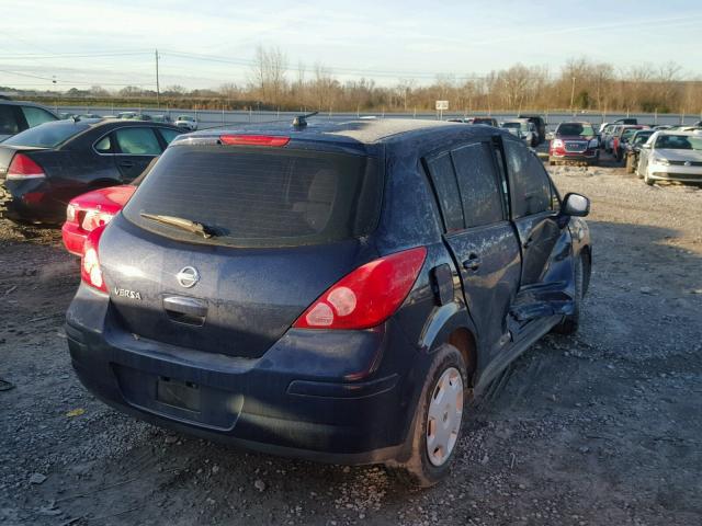 3N1BC13E27L397112 - 2007 NISSAN VERSA S BLUE photo 4