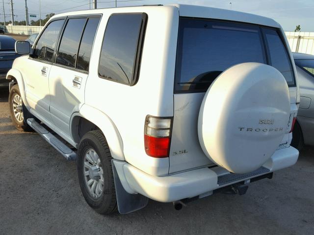 JACDS58X017J17224 - 2001 ISUZU TROOPER S WHITE photo 3