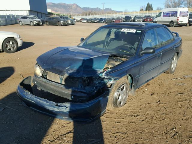 4S3BD435XX7262380 - 1999 SUBARU LEGACY L GREEN photo 2