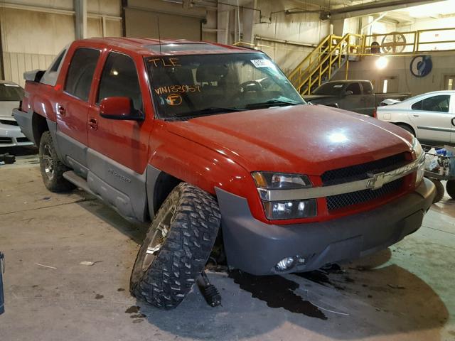 3GNEK13TX2G133057 - 2002 CHEVROLET AVALANCHE RED photo 1