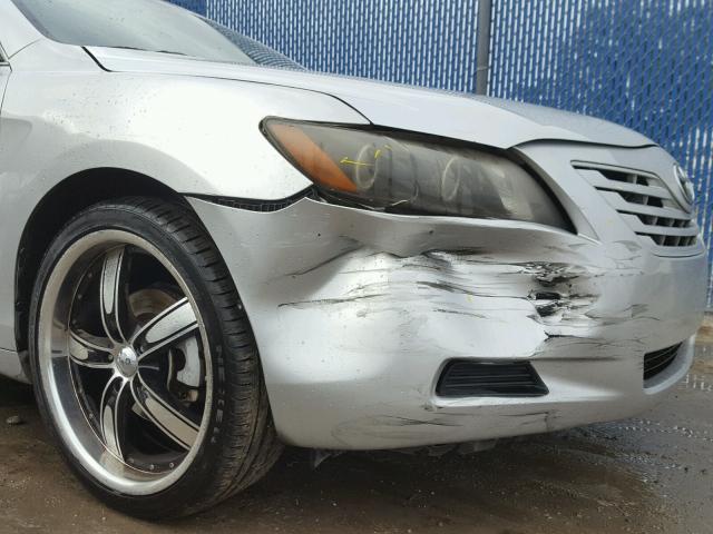 4T1BE46K78U196674 - 2008 TOYOTA CAMRY CE SILVER photo 9