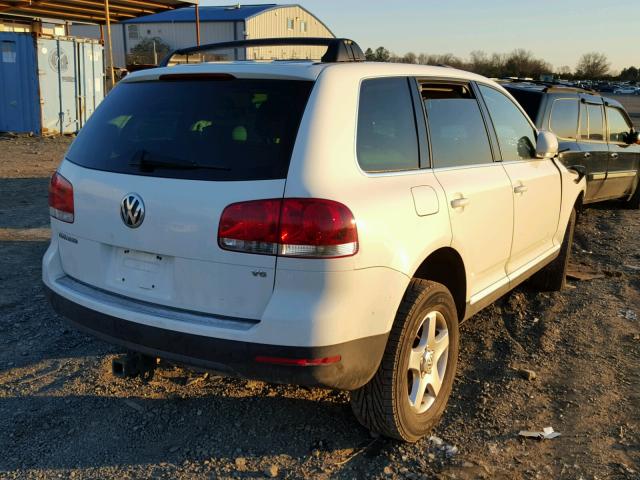 WVGBC77L54D054154 - 2004 VOLKSWAGEN TOUAREG 3. WHITE photo 4