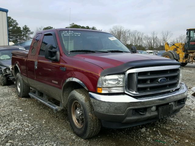 1FTNX20P44EB49014 - 2004 FORD F250 SUPER MAROON photo 1