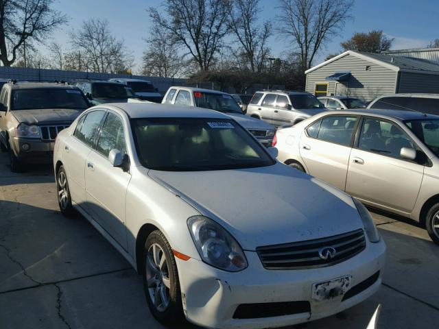 JNKCV51E26M509545 - 2006 INFINITI G35 WHITE photo 1