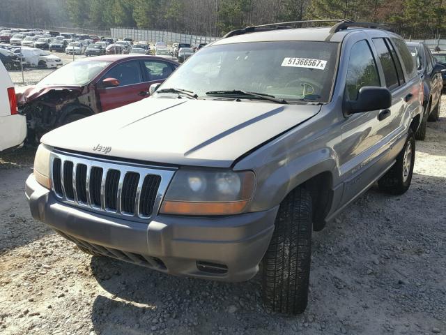 1J4GW48S61C686324 - 2001 JEEP GRAND CHER GRAY photo 2