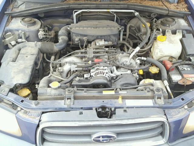 JF1SG63673H718969 - 2003 SUBARU FORESTER 2 BLUE photo 7