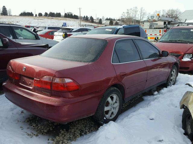 JHMCG5675YC020120 - 2000 HONDA ACCORD SE BURGUNDY photo 4