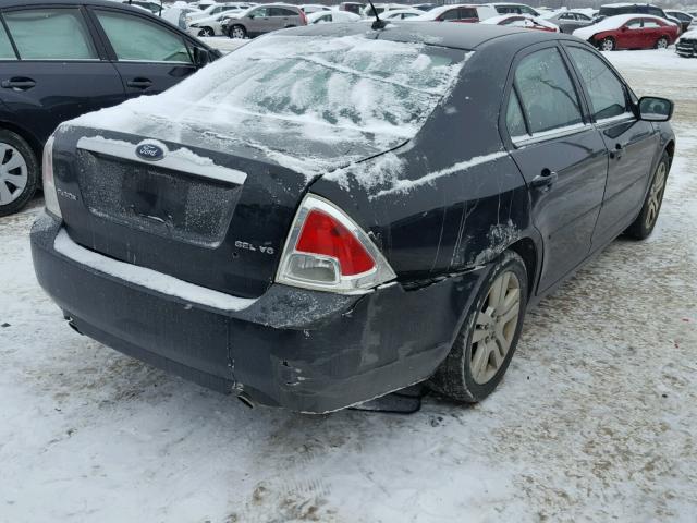 3FAHP08108R237715 - 2008 FORD FUSION SEL BLACK photo 4