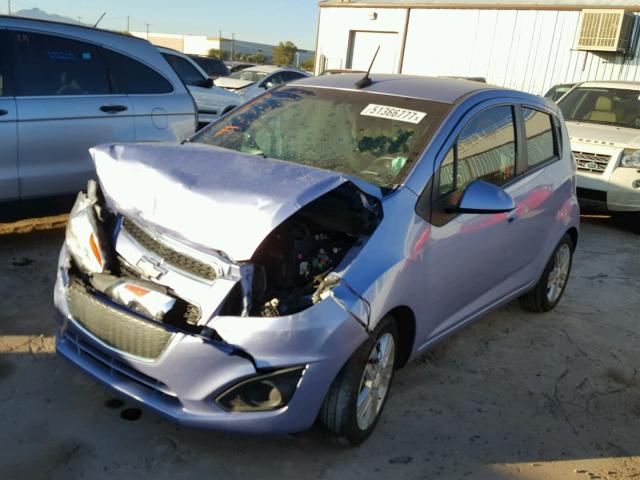 KL8CD6S98EC451868 - 2014 CHEVROLET SPARK 1LT PURPLE photo 2