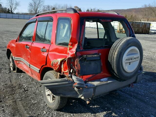 2CNBJ13C136938114 - 2003 CHEVROLET TRACKER RED photo 3