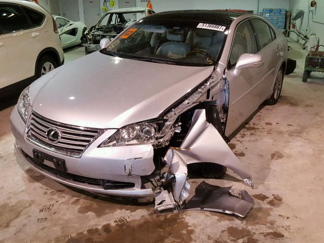 JTHBK1EGXB2443681 - 2011 LEXUS ES 350 SILVER photo 2