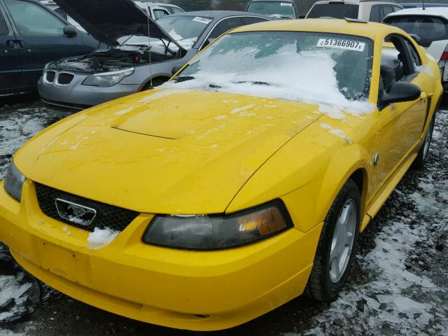 1FAFP40664F239384 - 2004 FORD MUSTANG YELLOW photo 2