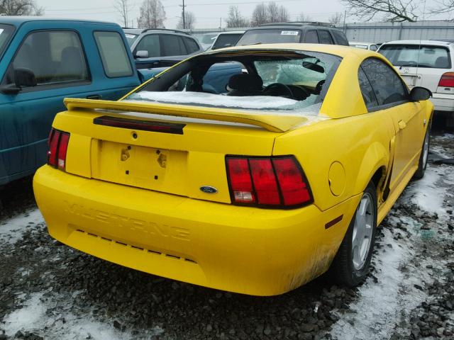 1FAFP40664F239384 - 2004 FORD MUSTANG YELLOW photo 4