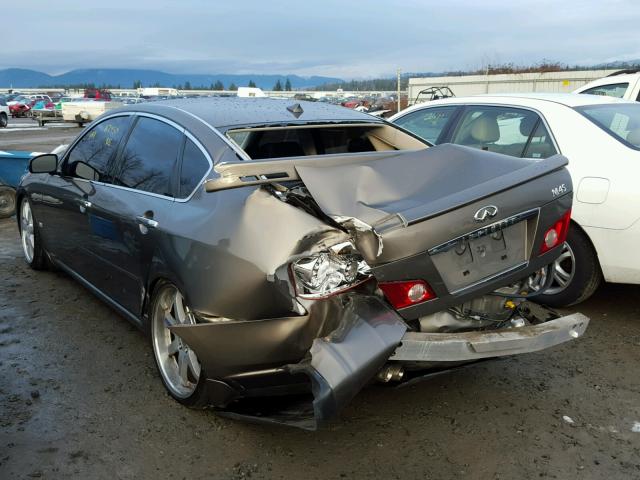 JNKBY01E17M401912 - 2007 INFINITI M45 BASE BROWN photo 3