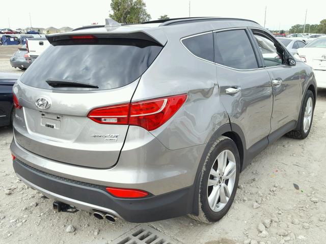 5XYZW4LA2FG289676 - 2015 HYUNDAI SANTA FE S GRAY photo 4