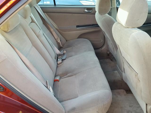4T1BE30K16U125017 - 2006 TOYOTA CAMRY LE წითელი ფოტო 6