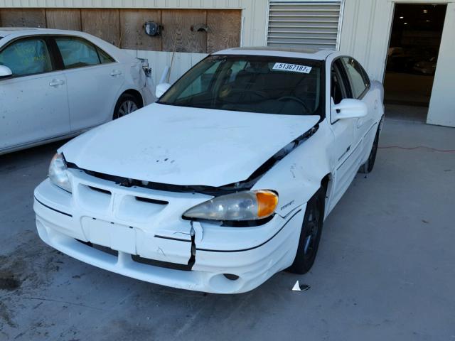 1G2NW52E2YC552981 - 2000 PONTIAC GRAND AM G WHITE photo 2