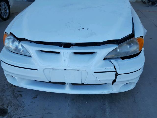 1G2NW52E2YC552981 - 2000 PONTIAC GRAND AM G WHITE photo 9