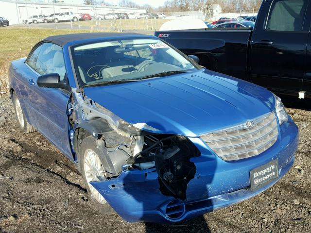 1C3LC45K68N247841 - 2008 CHRYSLER SEBRING BLUE photo 1