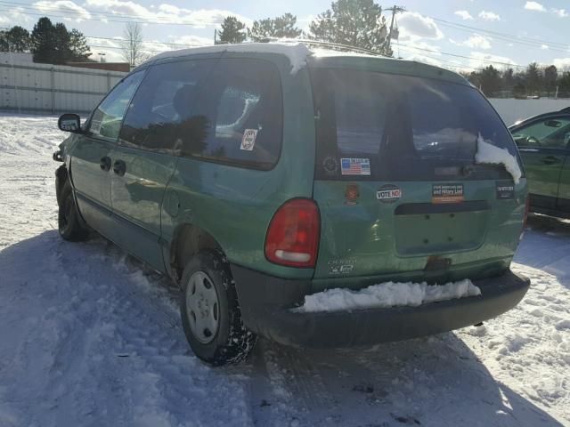 2B4GP25R8WR718467 - 1998 DODGE CARAVAN GREEN photo 3