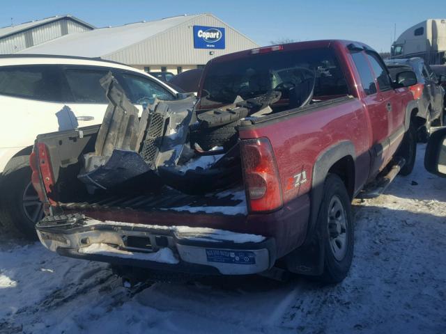 1GCEK19B36E285413 - 2006 CHEVROLET SILVERADO BURGUNDY photo 4