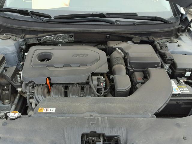 5NPE24AF4FH010276 - 2015 HYUNDAI SONATA SE SILVER photo 7