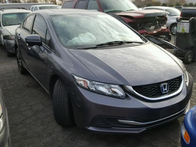 19XFB2F83FE207821 - 2015 HONDA CIVIC EX GRAY photo 1