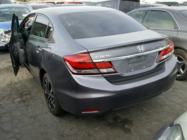 19XFB2F83FE207821 - 2015 HONDA CIVIC EX GRAY photo 3