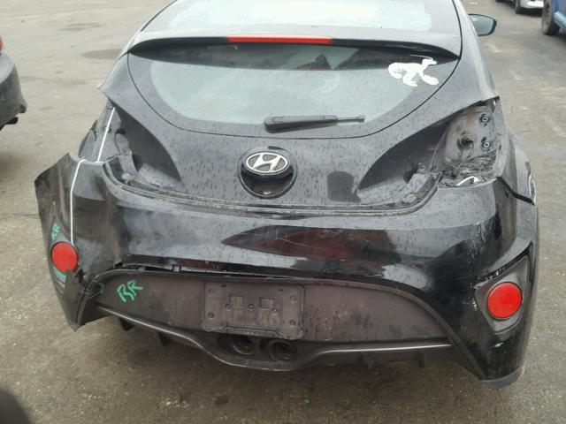 KMHTC6AE5DU152481 - 2013 HYUNDAI VELOSTER T BLACK photo 9