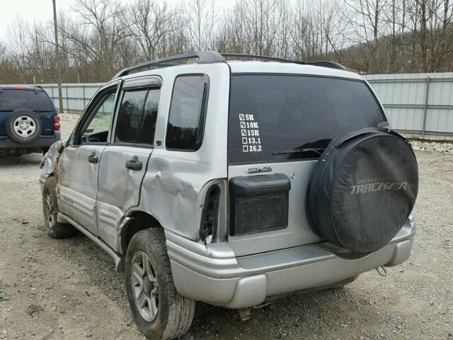 2CNBJ634546914759 - 2004 CHEVROLET TRACKER LT SILVER photo 3