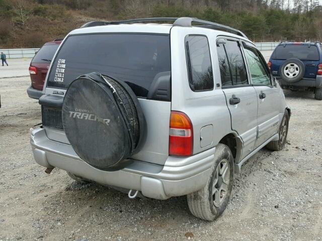 2CNBJ634546914759 - 2004 CHEVROLET TRACKER LT SILVER photo 4