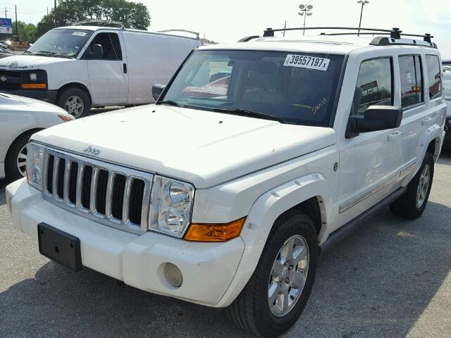 1J8HG58207C530410 - 2007 JEEP COMMANDER WHITE photo 2