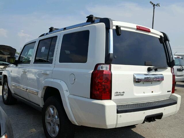 1J8HG58207C530410 - 2007 JEEP COMMANDER WHITE photo 3
