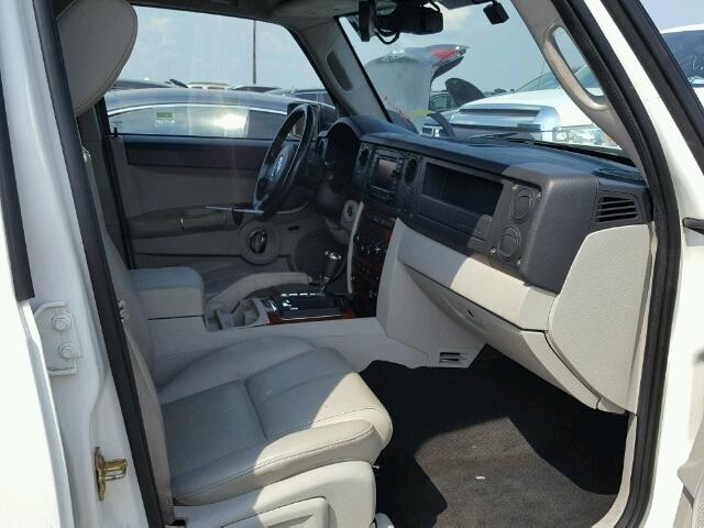 1J8HG58207C530410 - 2007 JEEP COMMANDER WHITE photo 5