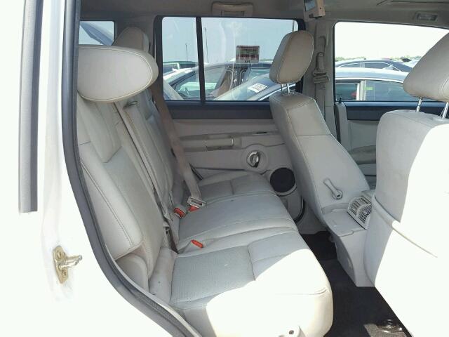 1J8HG58207C530410 - 2007 JEEP COMMANDER WHITE photo 6