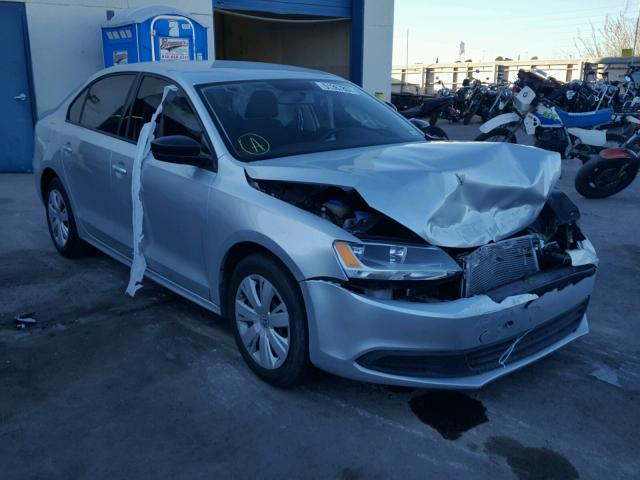 3VW2K7AJ0EM361555 - 2014 VOLKSWAGEN JETTA BASE SILVER photo 1