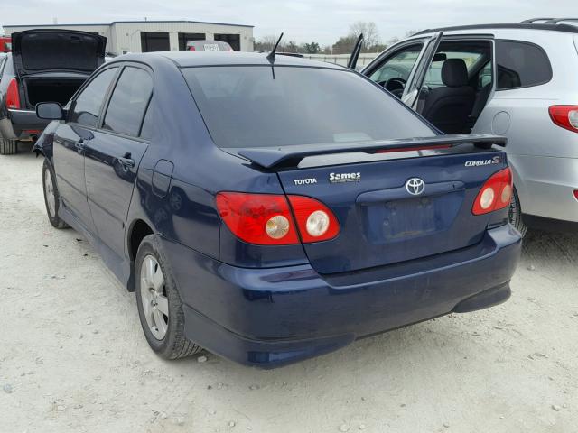 1NXBR32E97Z771080 - 2007 TOYOTA COROLLA CE BLUE photo 3